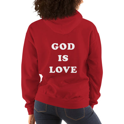 God is love (back) - Comfy Hoodie
