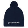 Jesus is King - Pom-Pom Beanie